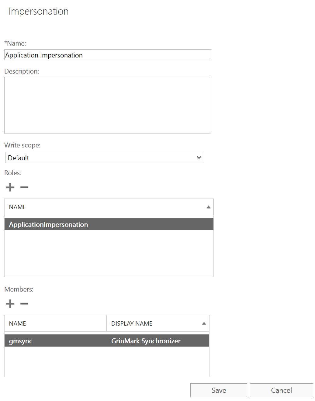 Add Role Dialog