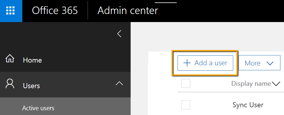Add User Button