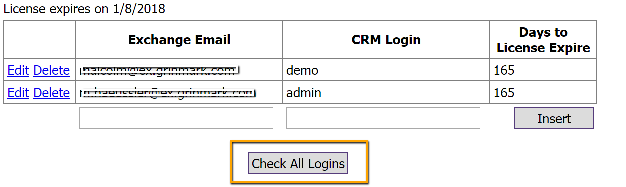 Check all logins